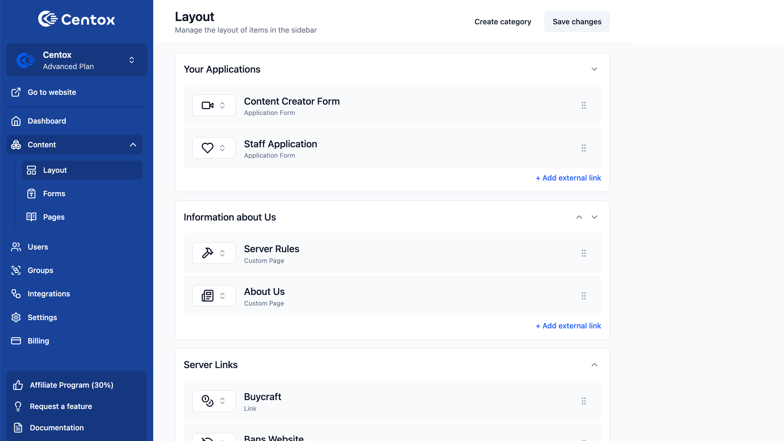 A Closer Look at Centox's Layout Feature